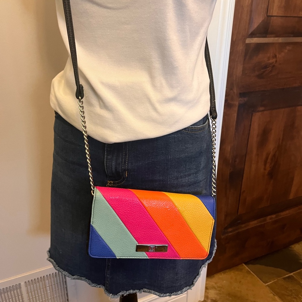 Colorful Striped Crossbody Bag